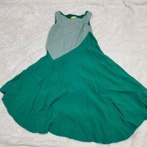 Maeve Anthropologie Cameron Green Striped Party Asymmetrical Sleeveless Dress XS
